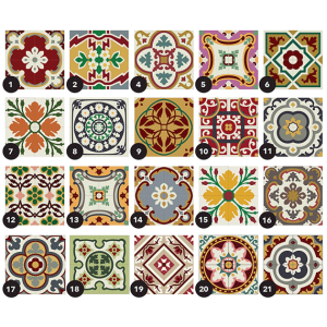 Mediterranea Ceramic Tile Coasters