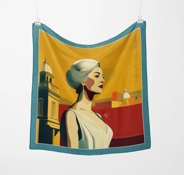 Lady of the Palace Silk Scarf - Mariosa