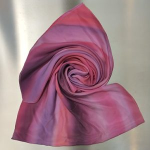 Hand-painted 100% Silk Satin Scarf