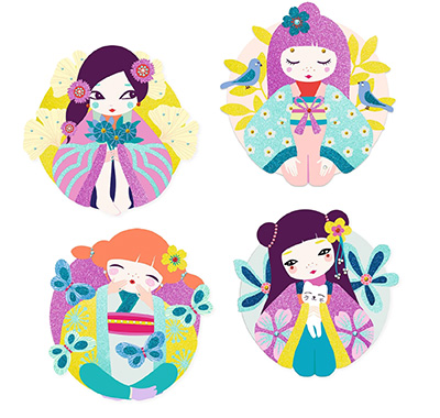 Onnanoko Glitter and Gem Boards - Image 2