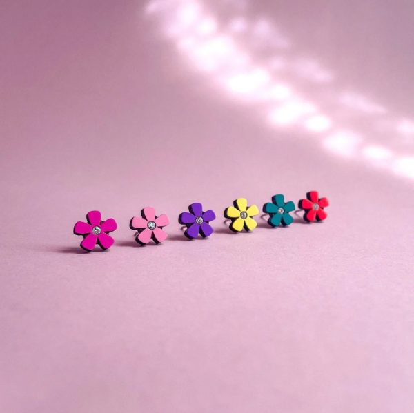 Cassia Flower Stud Earrings