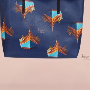 'Luzzu Collection' - Large Leather Tote Bag