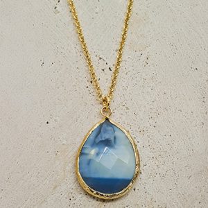 Blue Agate Necklace