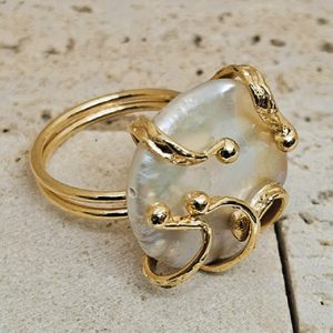 Baroque Pearl Ring