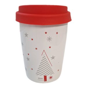 MICAS Christmas Double-Walled Porcelain Travel Cup