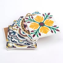 Mediterranea Ceramic Tile Coasters - Image 3